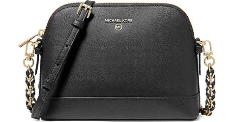 Michael Kors Large Dome Crossbody, Black 